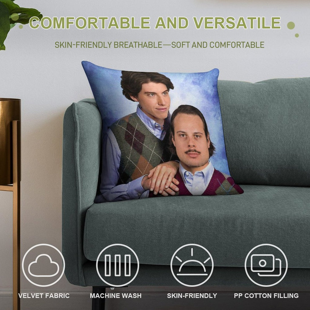 Matthews + Marner Stepbrothers Soft Washable Throw Pillow