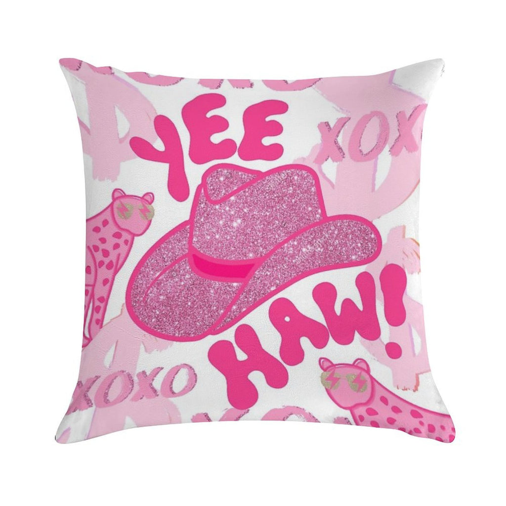 YEEHAW! Soft Ultra-Soft Texture Throw Pillow