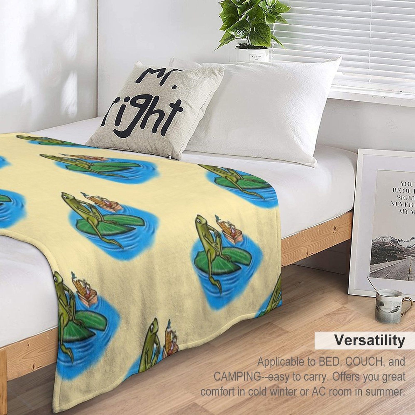 Chill Frog Anti-pilling Throw Blanket