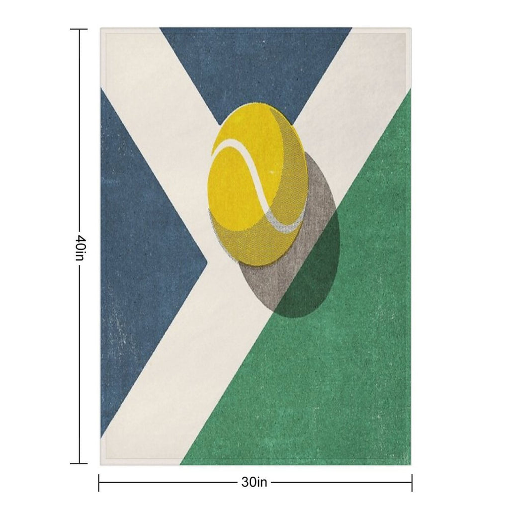 BALLS  Tennis (Hard Court) Versatility Throw Blanket