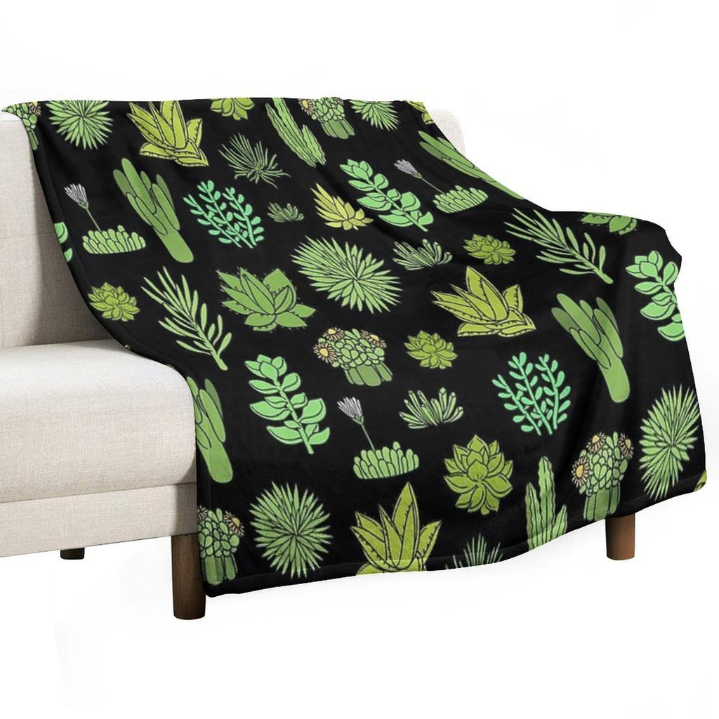 Succulents And Cactus. For Cacti Plant Lover Versatility Throw Blanket