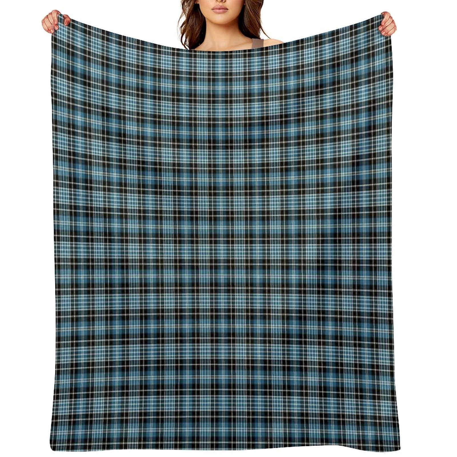 Clan Clark Tartan Lightweight Throw Blanket