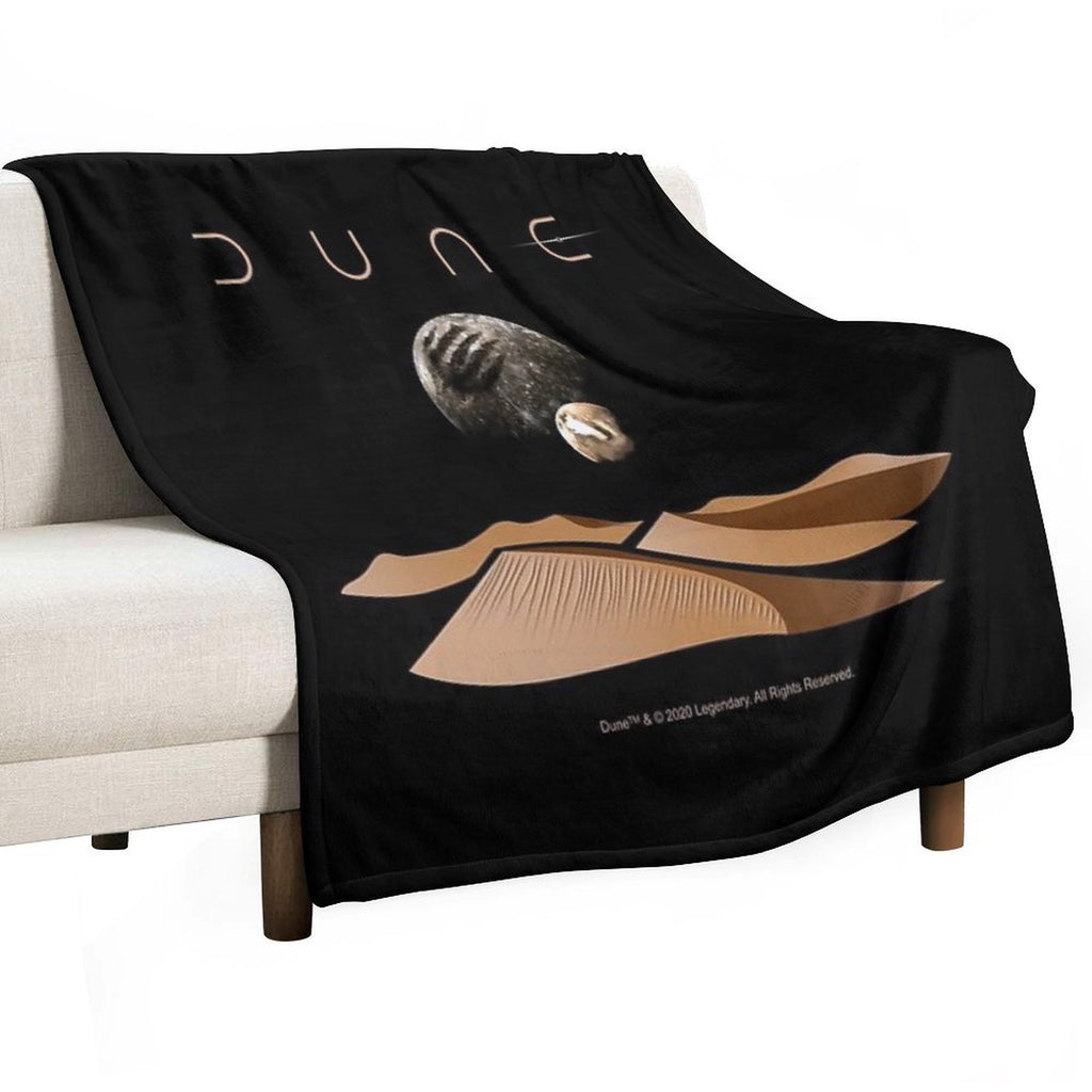 Dune Landscape with Moons of Arrakis Versatility Throw Blanket