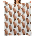 Cute Capybara Compact Throw Blanket