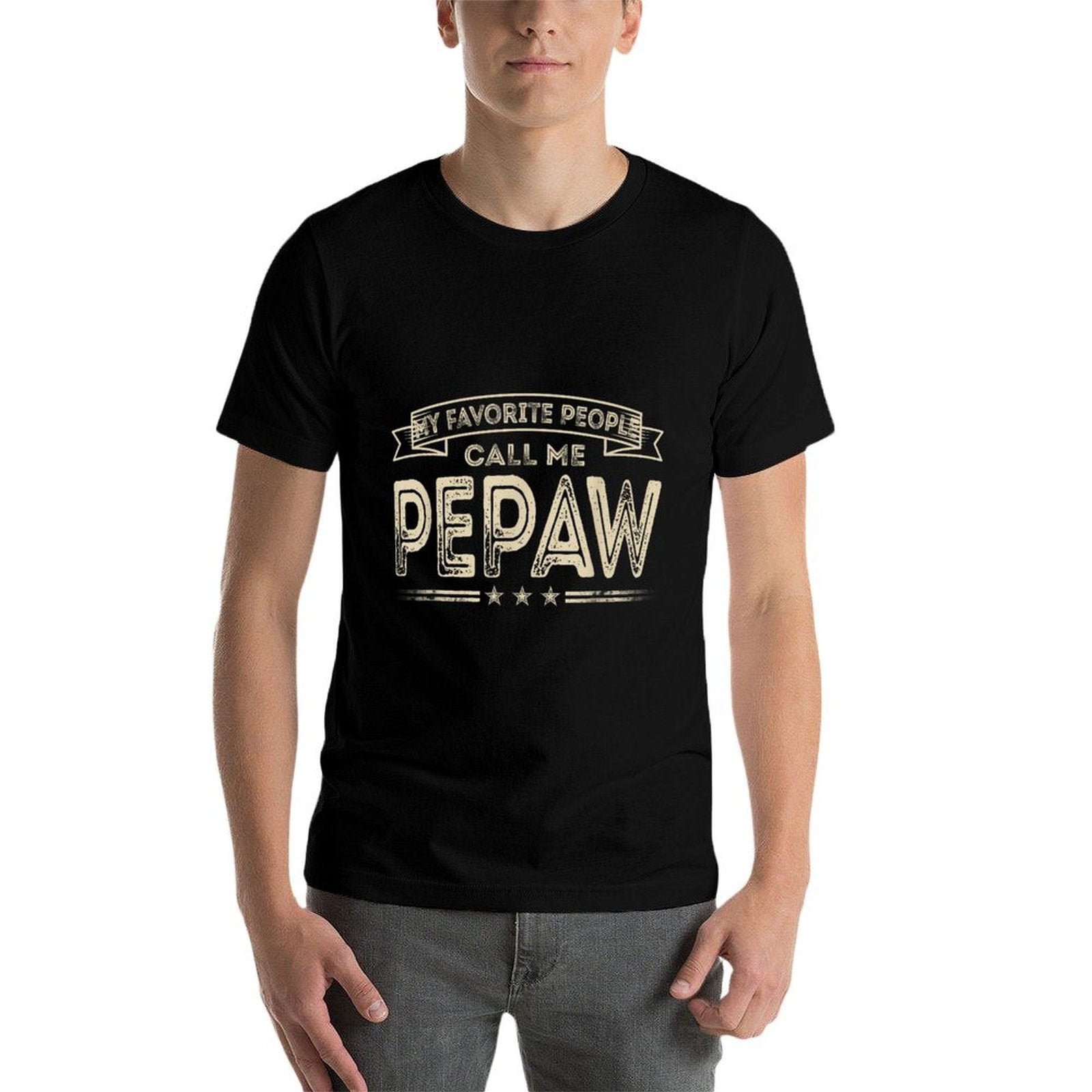 Favorite People Call Me Pepaw Funny Dad Papa Grandpa Vintage  Lightweight T-Shirt