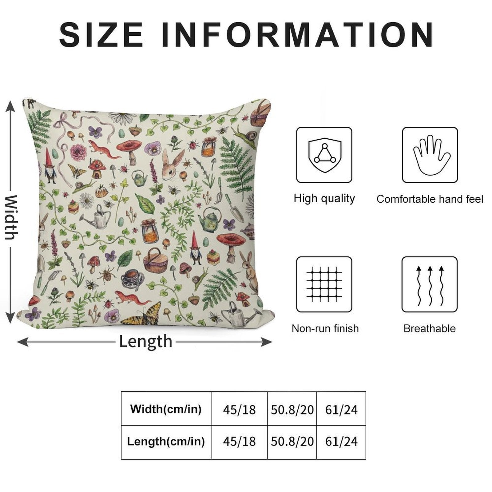 Cottagecore Light Green Soft Ultra-Soft Texture Throw Pillow