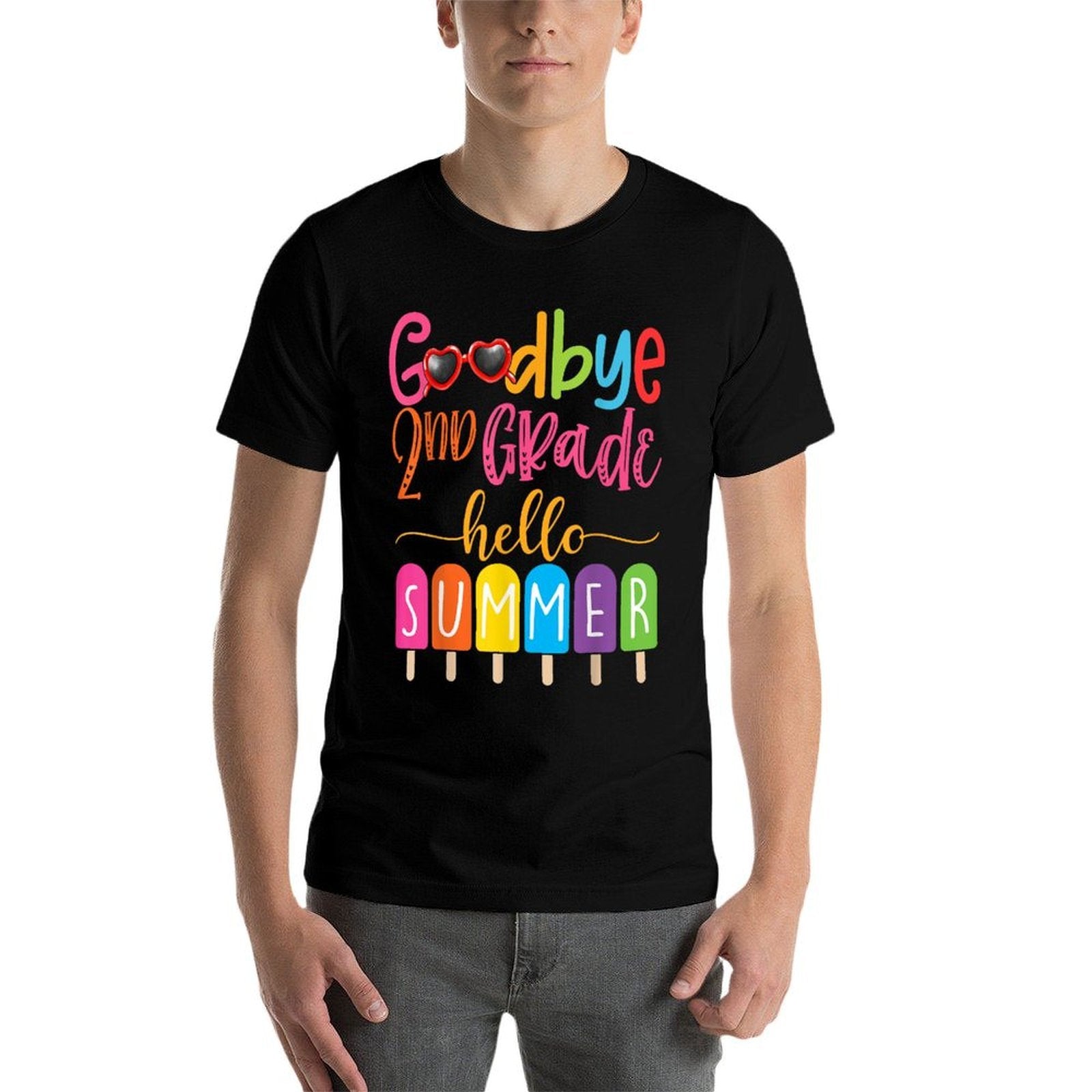 Goodbye 2nd Grade Hello Summer Popsicle Ice Cream Holiday  Relaxed-fit T-Shirt