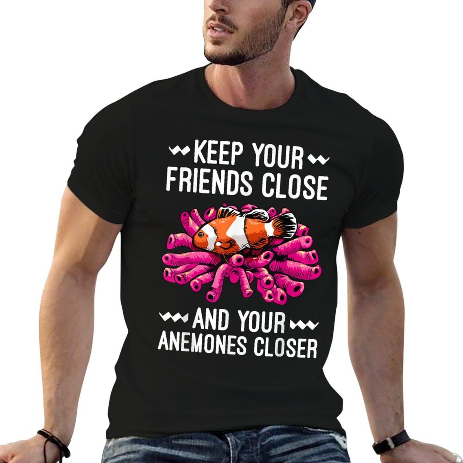 Funny Clown Fish Gift Clown Fish Anemones Lover Men Women  Moisture-wicking T-Shirt