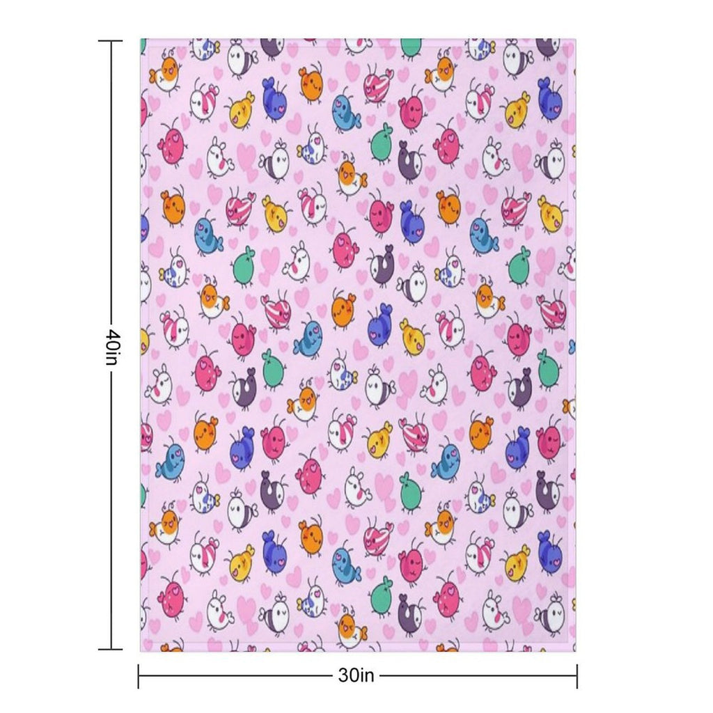 Shrimp Is Love Eco-conscious Throw Blanket