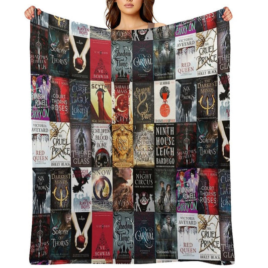YA Young Adult Fantasy Books Blanket Custom Version 2 Multi-functional Throw Blanket