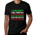 Funny Dear Santa Skinny Body Fat Bank Account Christmas  Quick-drying T-Shirt