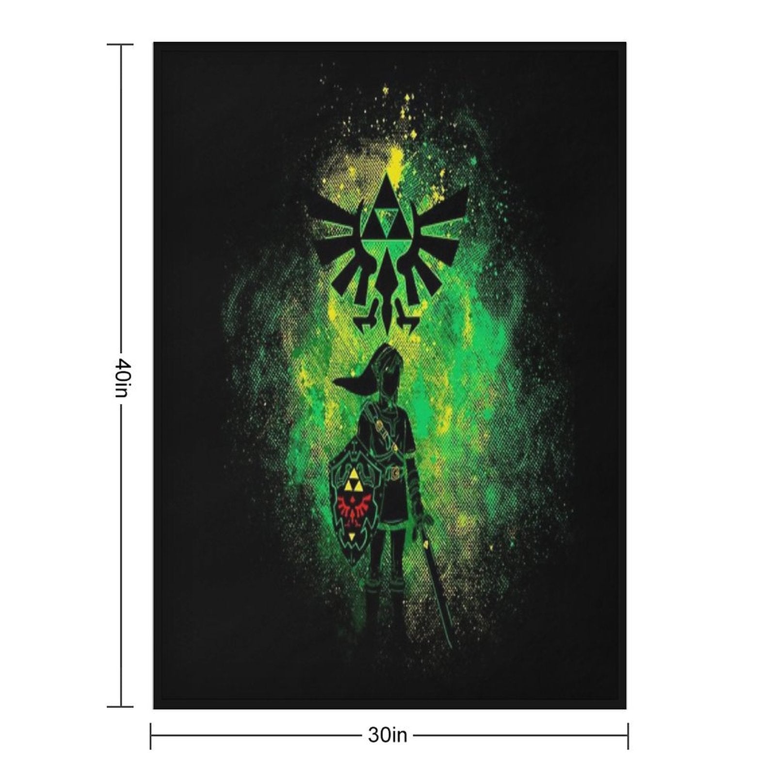 Hero of Time Art Machine-washable Throw Blanket
