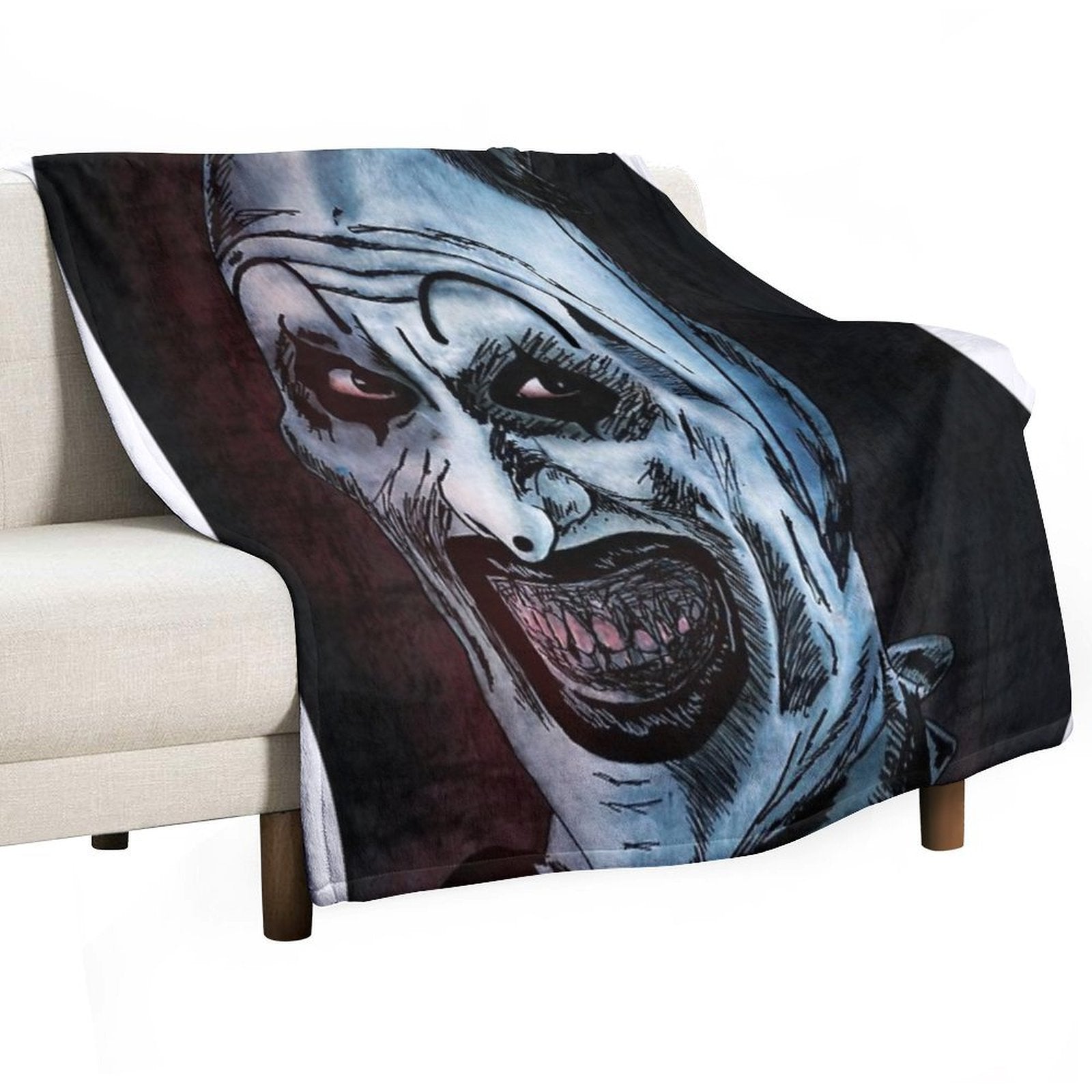 Art The Clown Durable Throw Blanket