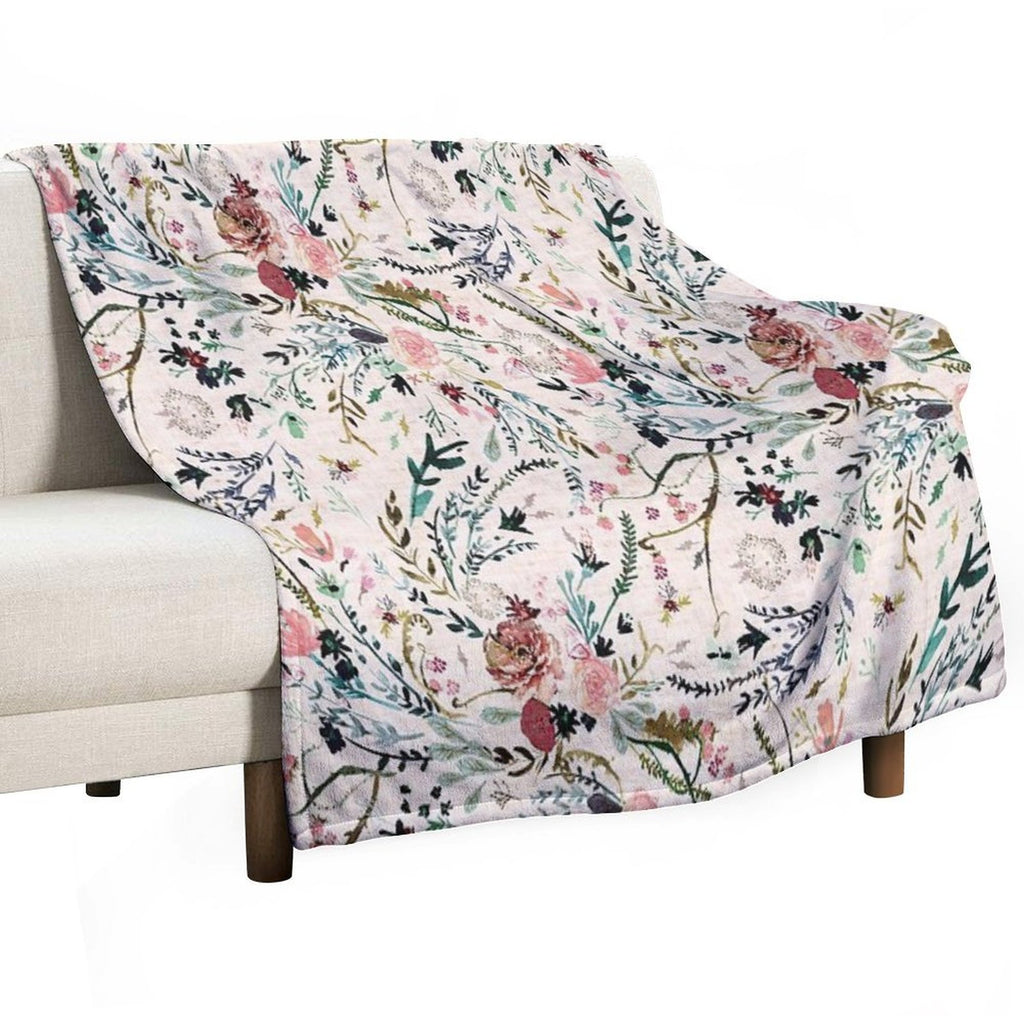 Fable Floral Velvety-soft Throw Blanket