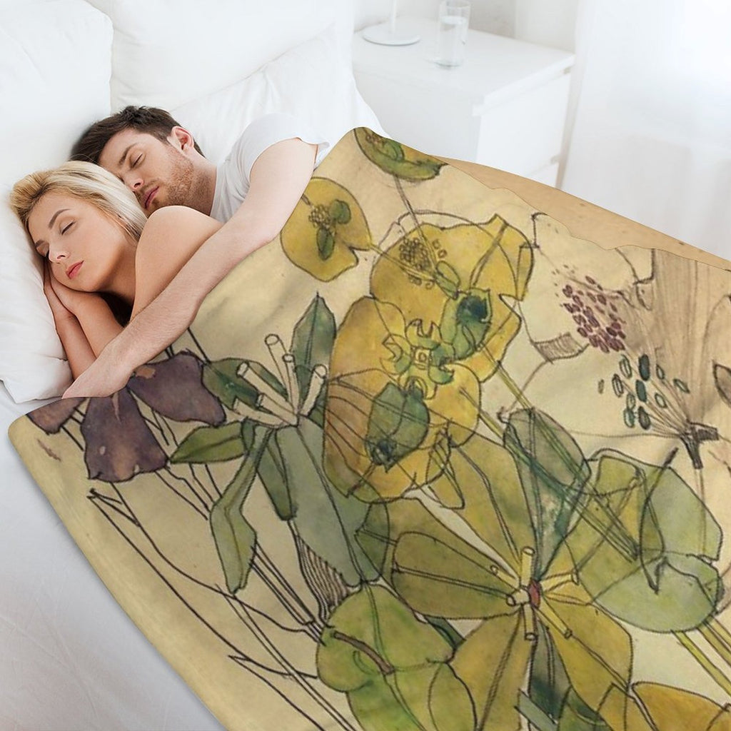 Spurge With Yham-Charles Rennie Mackintosh Versatility Throw Blanket
