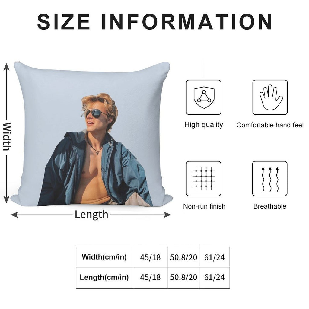 Rudy Pankow Soft Anti-Pilling Throw Pillow