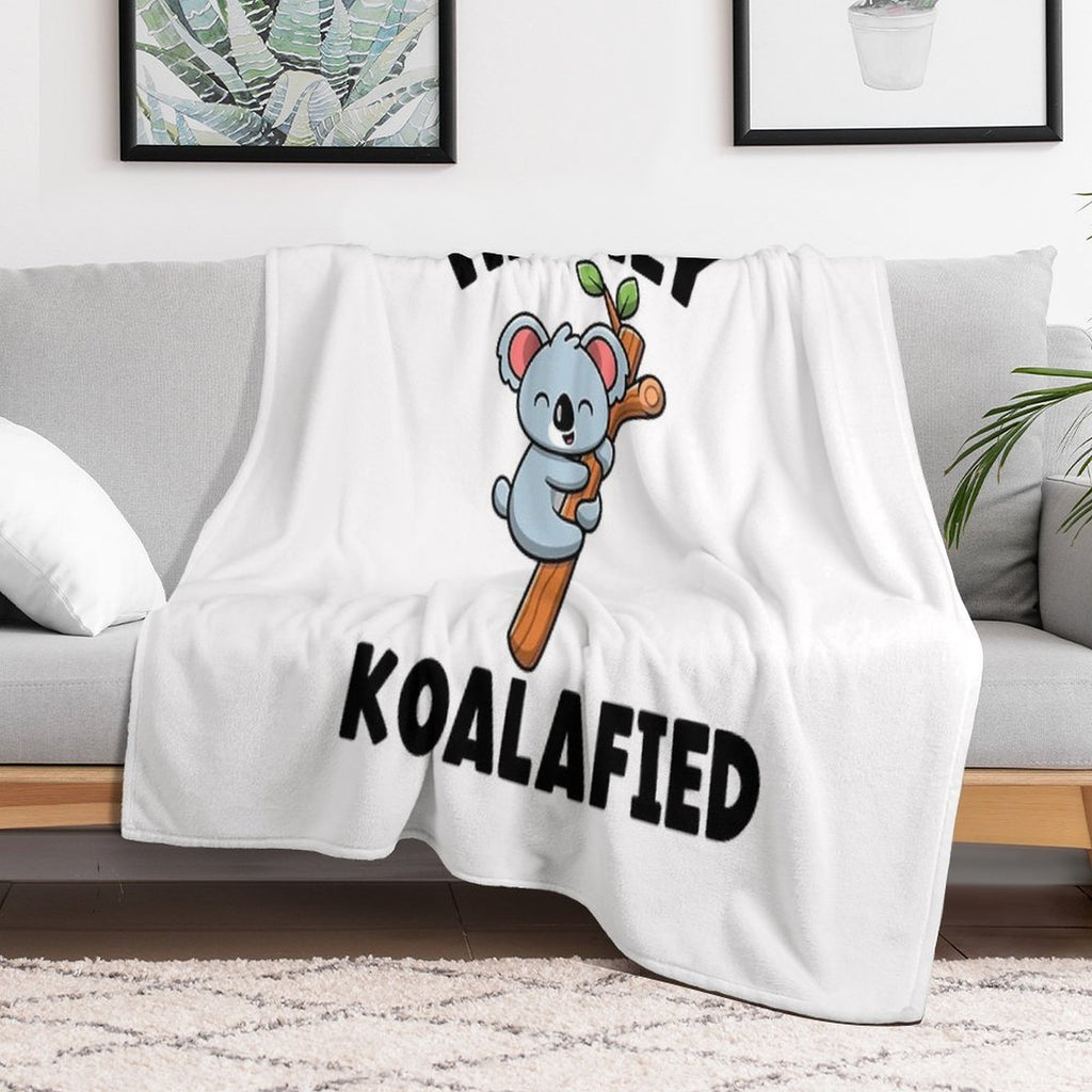 Highly Koalafied Koala Travel-friendly Throw Blanket