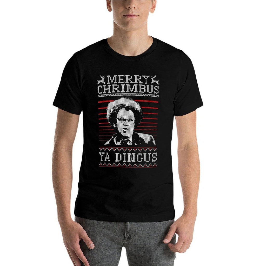 Merry Chrimbus Christmas Ya Dingus  Fade-proof Color T-Shirt