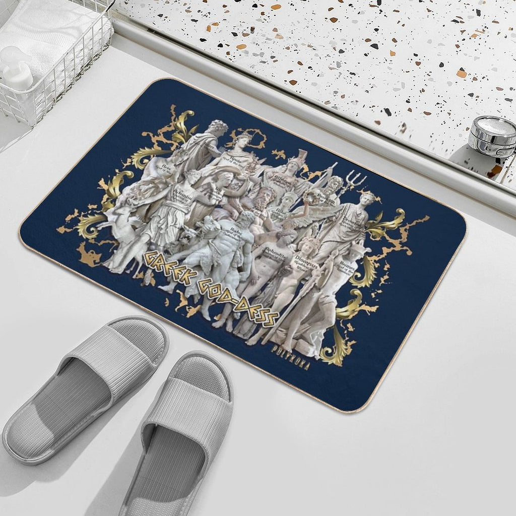 Greek God-Dess  Repositionable Bath Mat