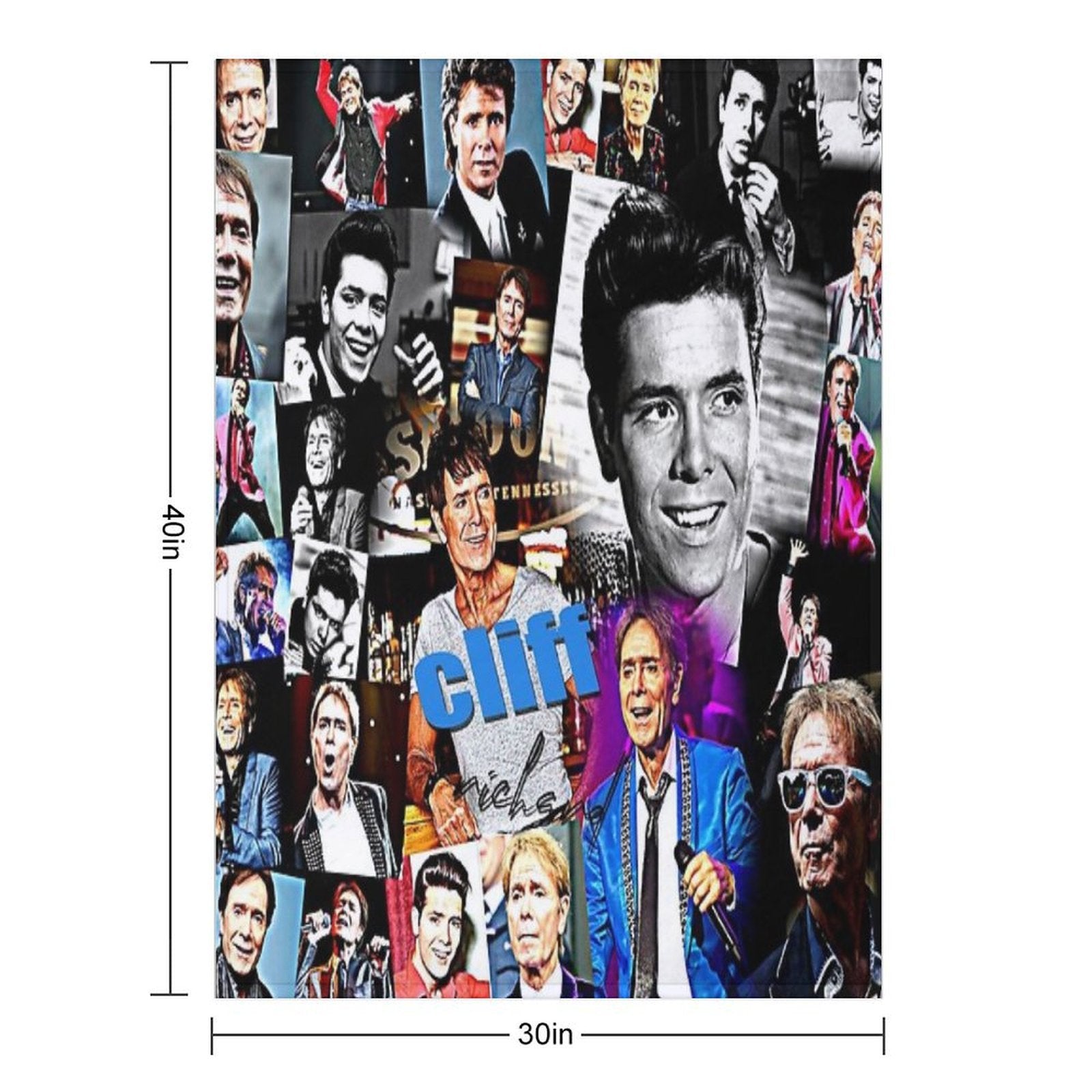 Cliff Richard Lightweight Throw Blanket