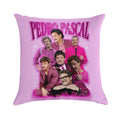 Pedro Pascal in Pink Soft Hidden Zipper Throw Pillow