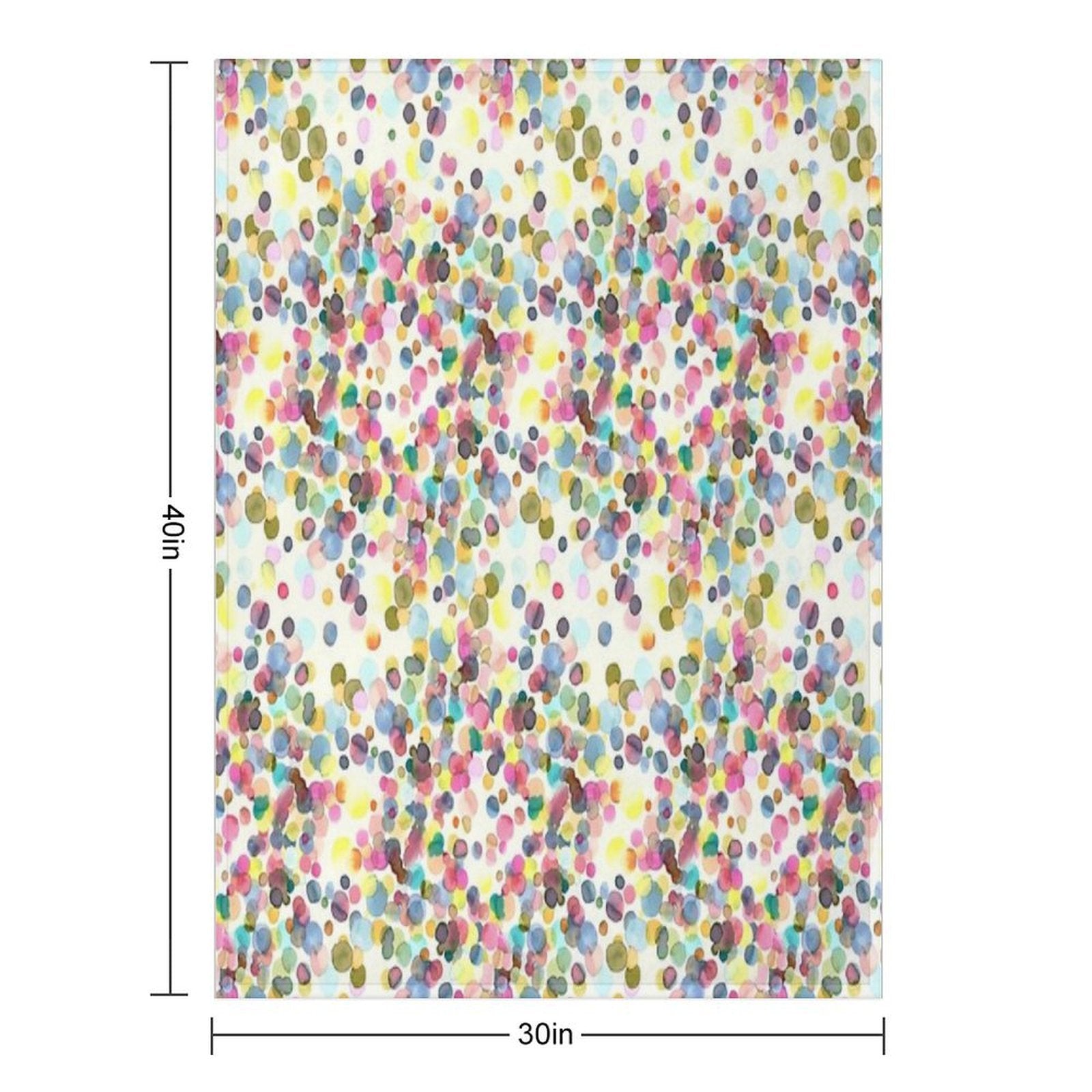 Color Drops Wrinkle-free Throw Blanket