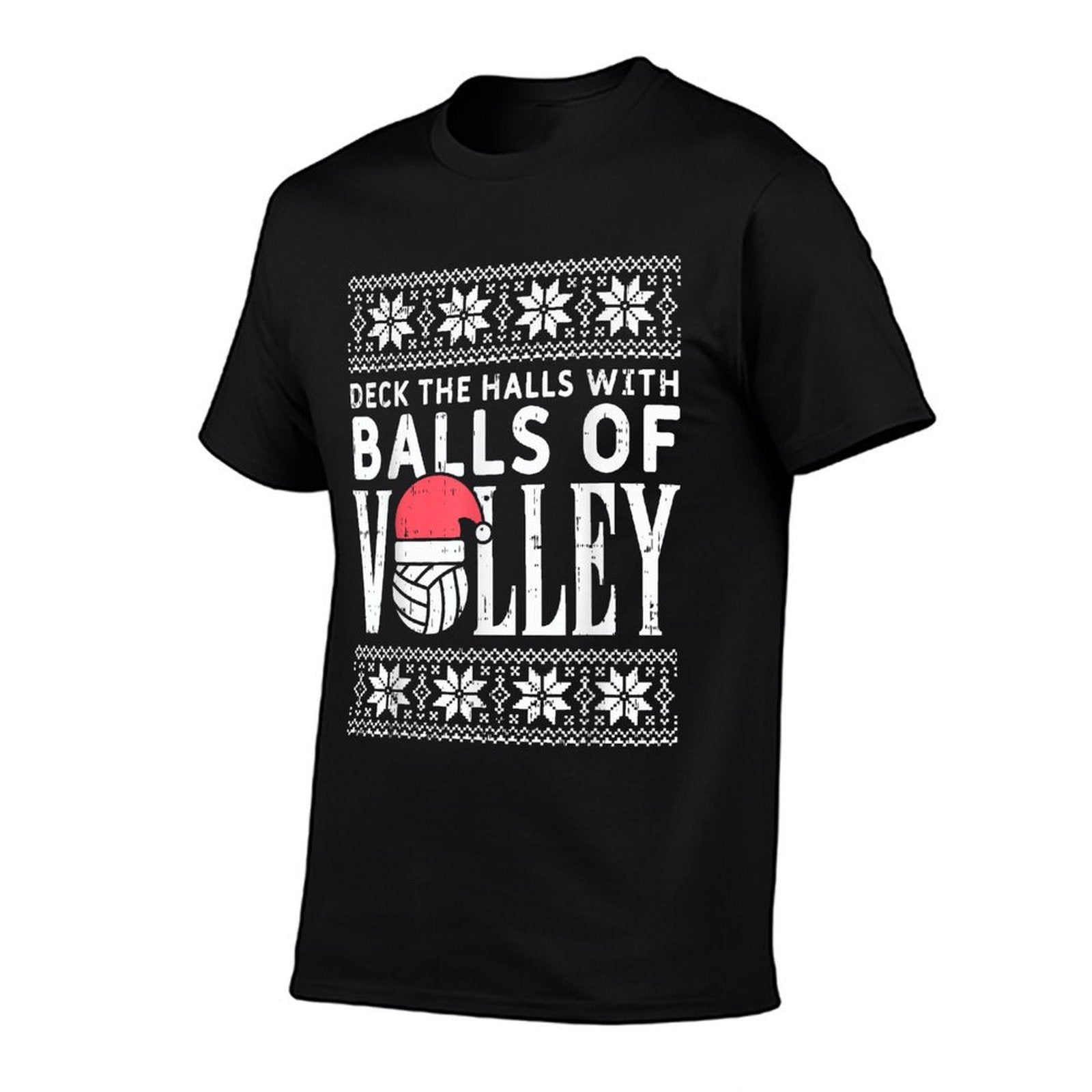 Balls Of Volley Xmas Volleyball Ugly Christmas Sweater Gift  Vintage-inspired T-Shirt