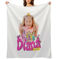 The Kids Diana Show Wrinkle-free Throw Blanket