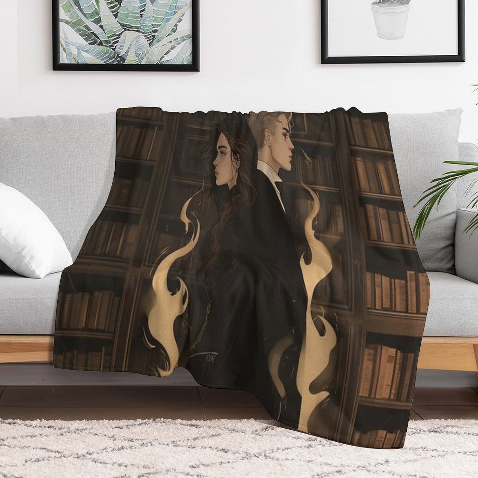 Dramione Shadow Sustainable Throw Blanket