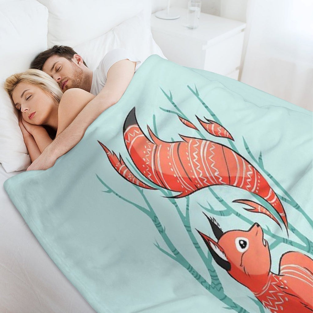 Winter Fox Velvety-soft Throw Blanket