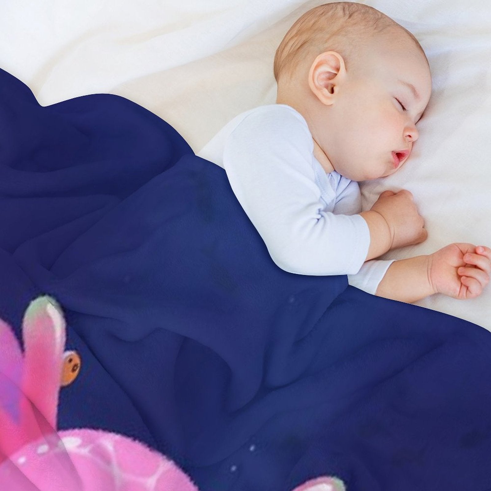 Coral Axolotl Quick-dry Throw Blanket