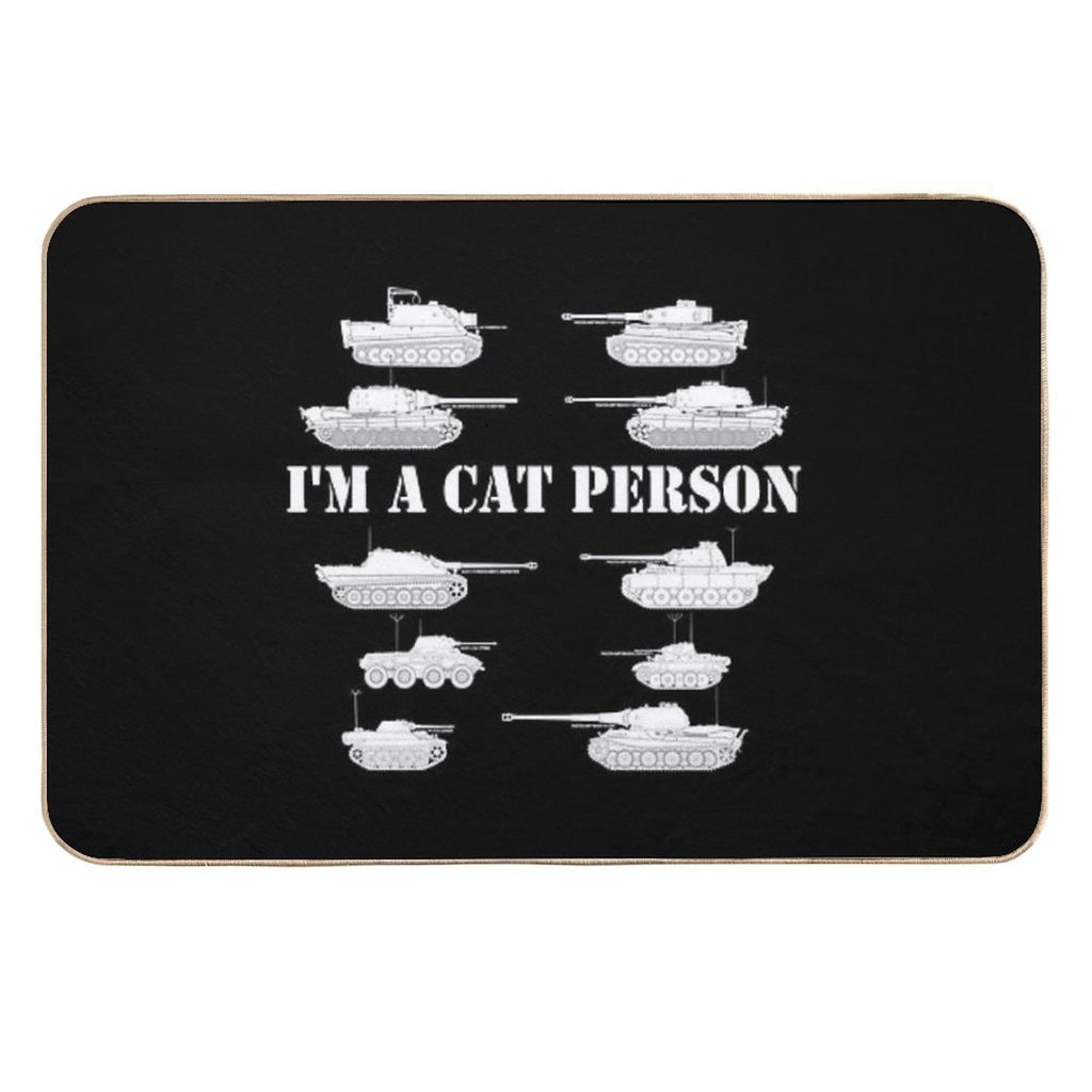 Im A Cat Person Ww2 10 German Tanks  High-Traffic Bath Mat