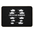 Im A Cat Person Ww2 10 German Tanks  High-Traffic Bath Mat