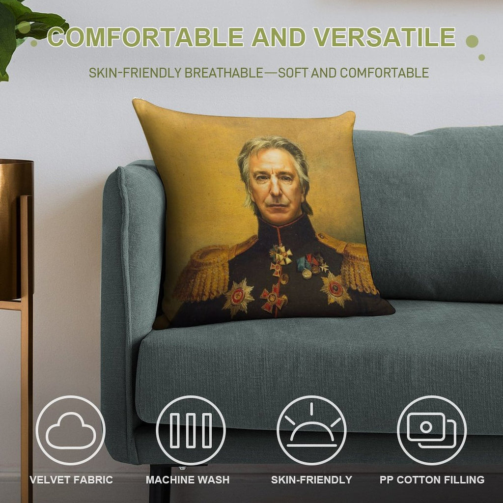 Alan Rickman - Replaceface Soft Style Accent Throw Pillow