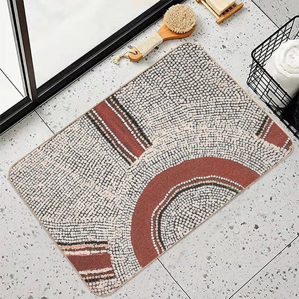 Awesome Aboriginal Dot Art  Stain-Proof Bath Mat