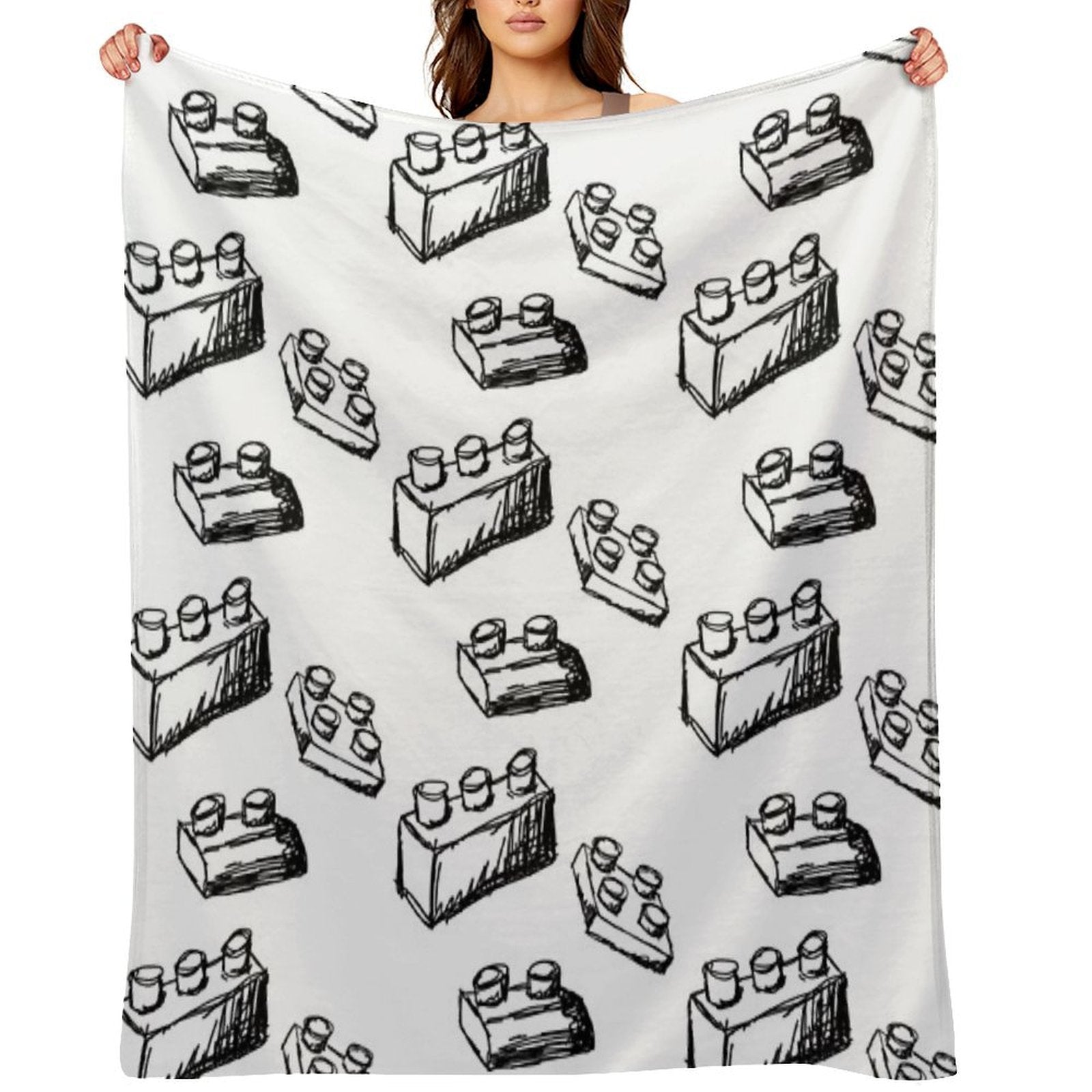 Building Blocks Sustainable Throw Blanket