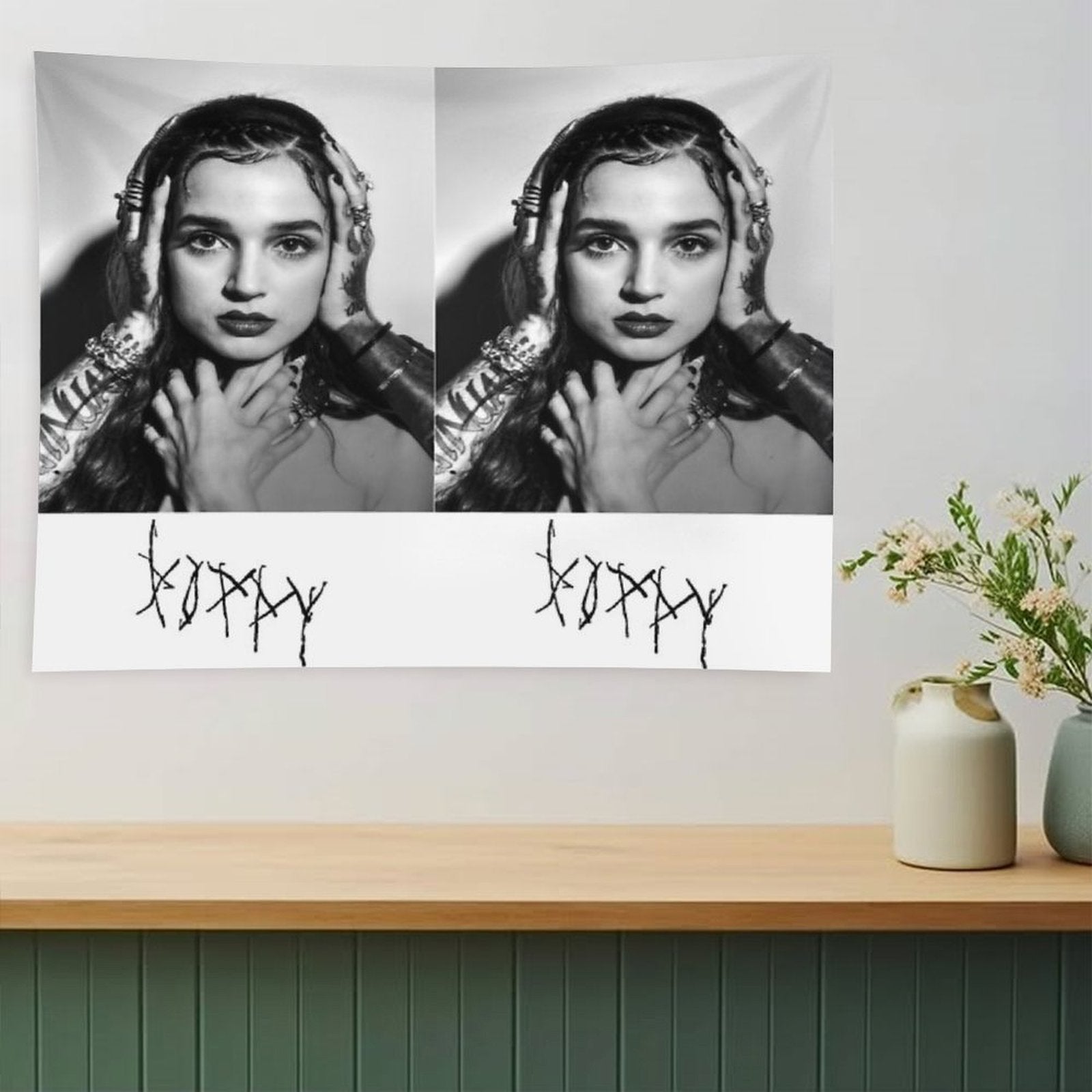 Hear Poppy Tapestry