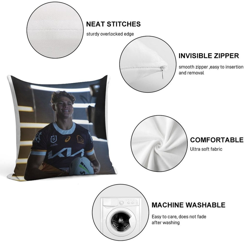 Reece Walsh Soft Home Decor Throw Pillow