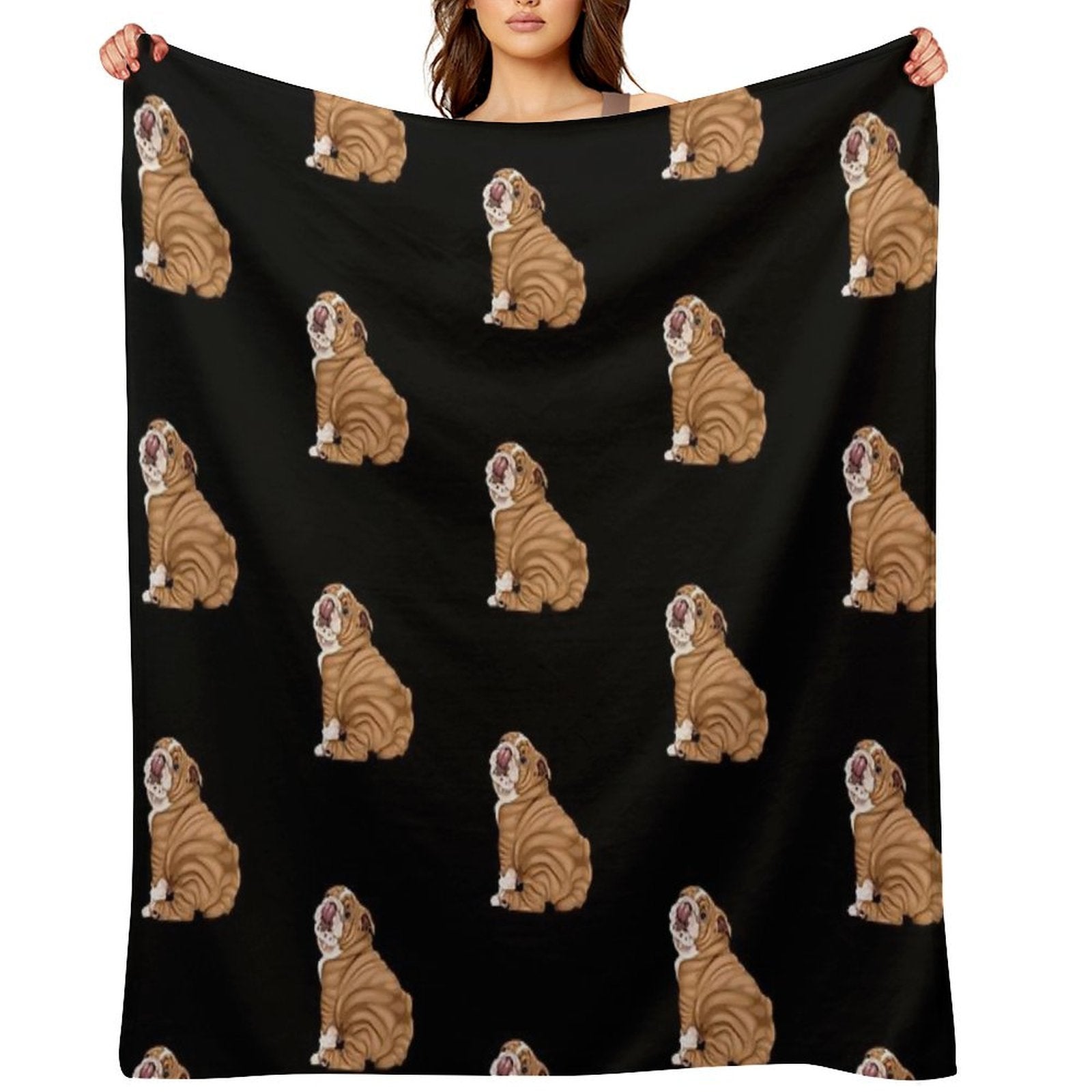 English Bulldog Premium Throw Blanket