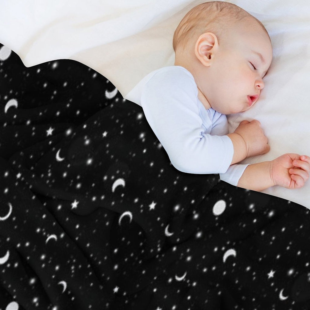 Black Universe Lightweight Throw Blanket