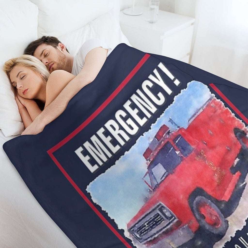 Emergency Squad 51 Truck Quick-dry Throw Blanket
