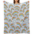Rainbows Everywhere! Eco-conscious Throw Blanket