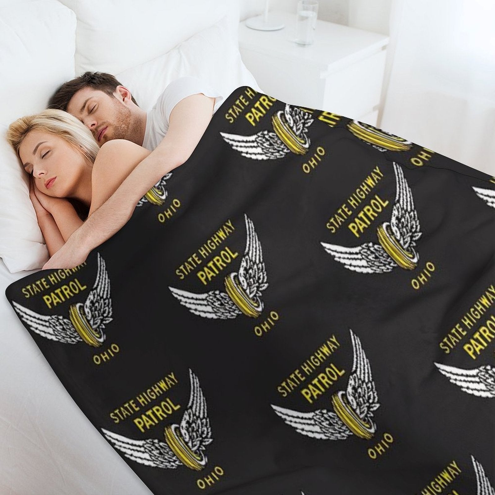 Ohio Highway Patrol Wrinkle-free Throw Blanket