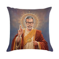 Saint Jeff of Goldblum, Jeff Goldblum Original Religious Painting Soft Shrink-Resistant Throw Pillow