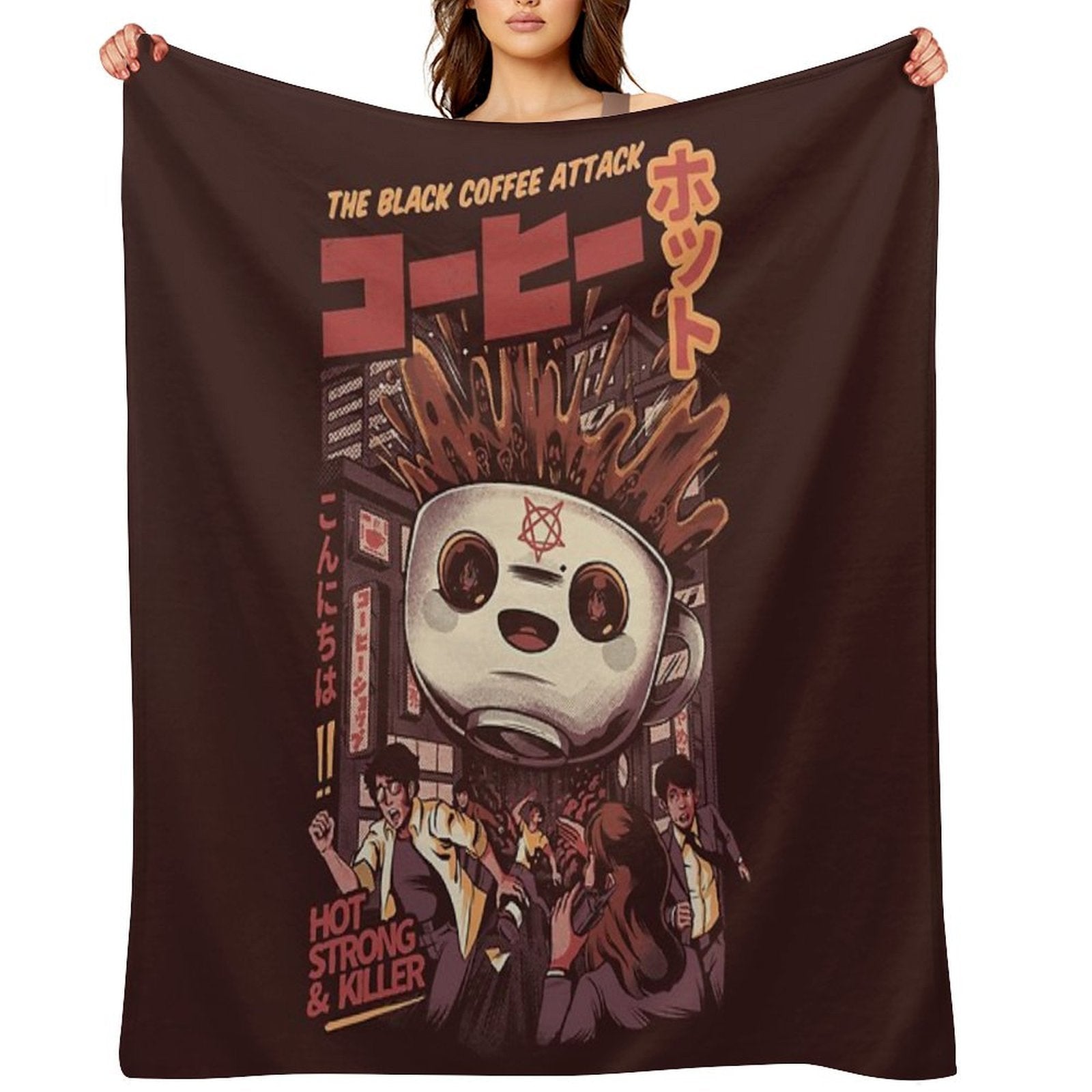 Black Magic Coffee All-season Throw Blanket