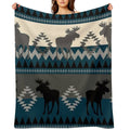 Moose Design Premium Throw Blanket