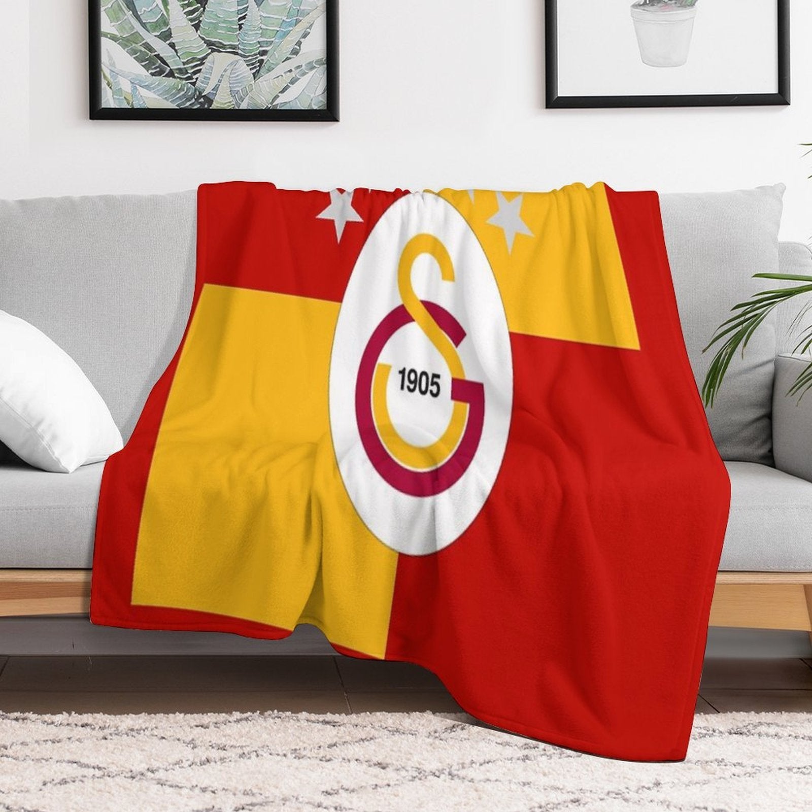 Galatasaray 2025 Championship Design – 5-Star  #1 Velvety-soft Throw Blanket