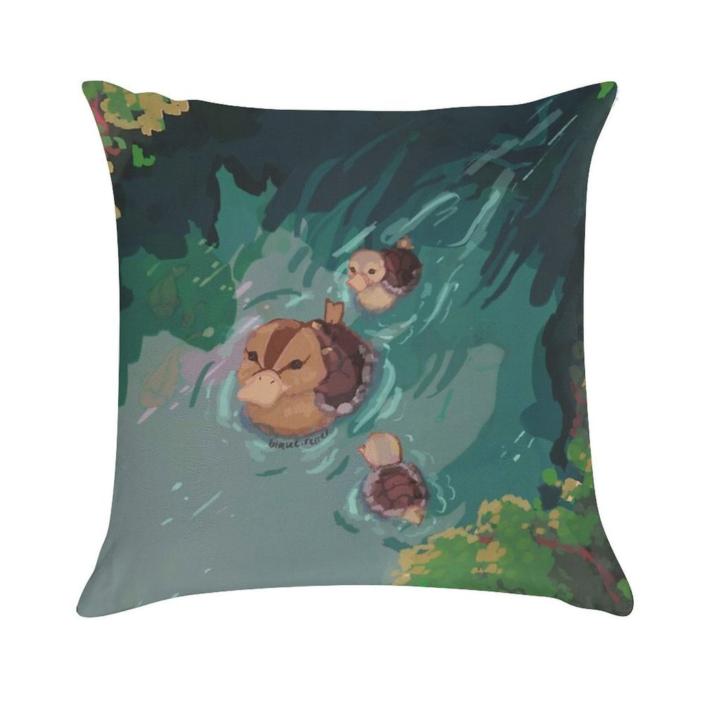 Turtle Duck Pond Avatar The Last Airbender Soft Warmth Comfort Throw Pillow