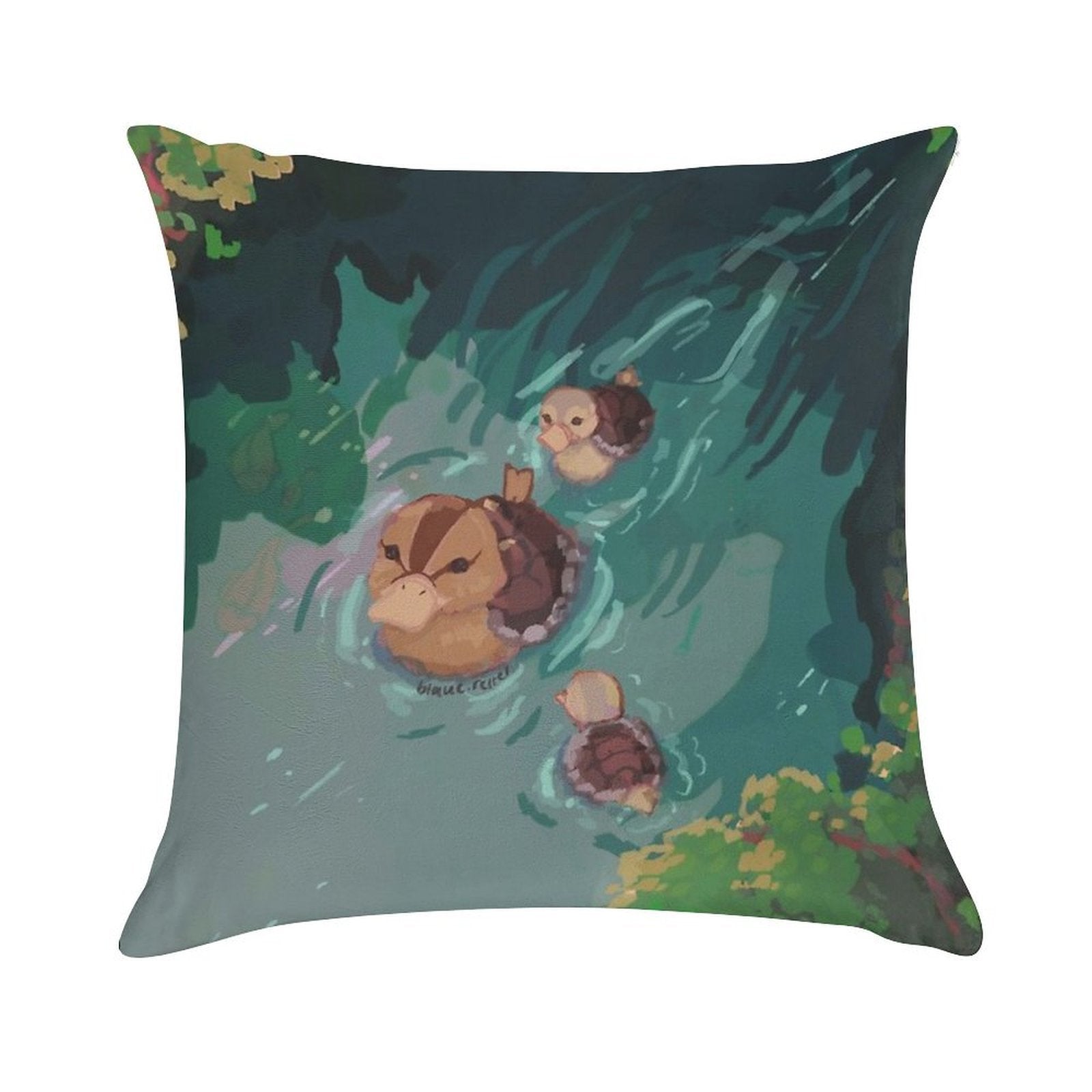 Turtle Duck Pond Avatar The Last Airbender Soft Warmth Comfort Throw Pillow