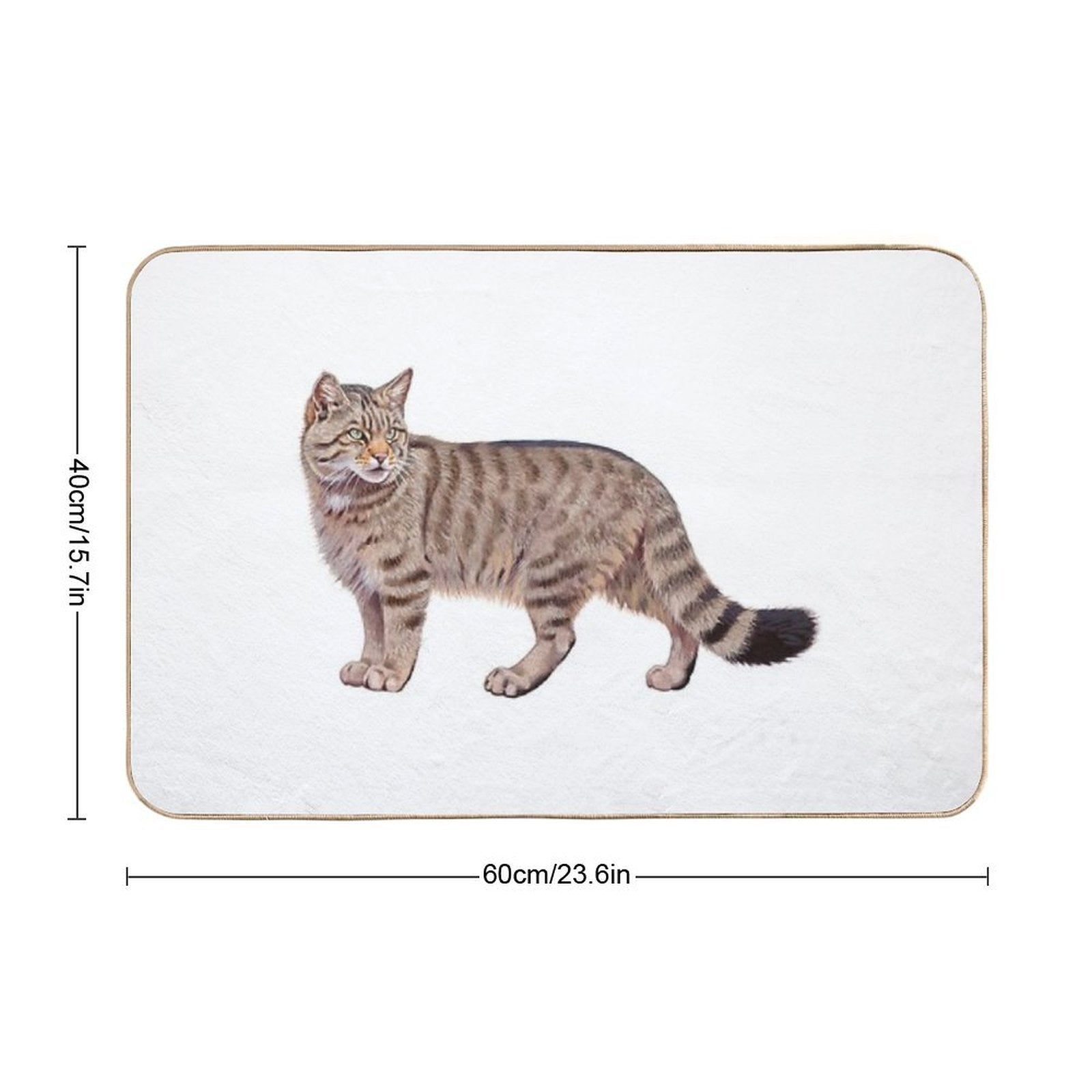 European Wild Cat  Pet-Safe Bath Mat